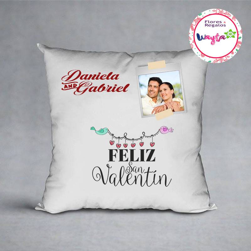 Almohada personalizada san valentin