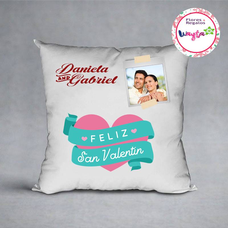 Almohada personalizada san valentin