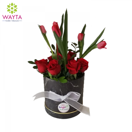 Box de Tulipanes y rosas